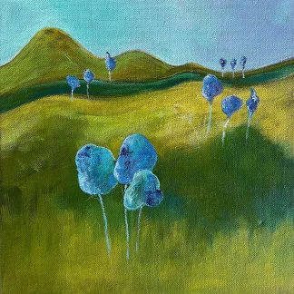 Blue trees