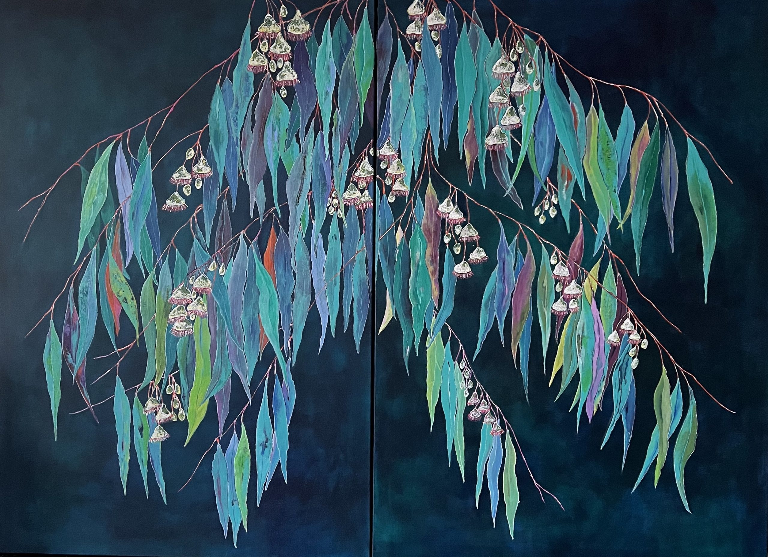 Whispers beneath the canopy (Diptych)